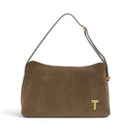 Geanta din piele naturala Chocolate SUEDE  London