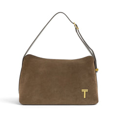 Geanta din piele naturala Chocolate SUEDE  London