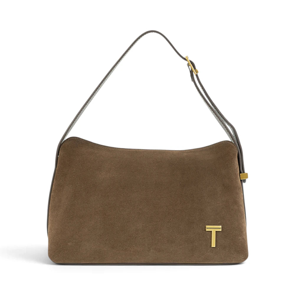 Geanta din piele naturala Chocolate SUEDE  London