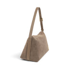 Geanta din piele naturala Cappucino  SUEDE  London