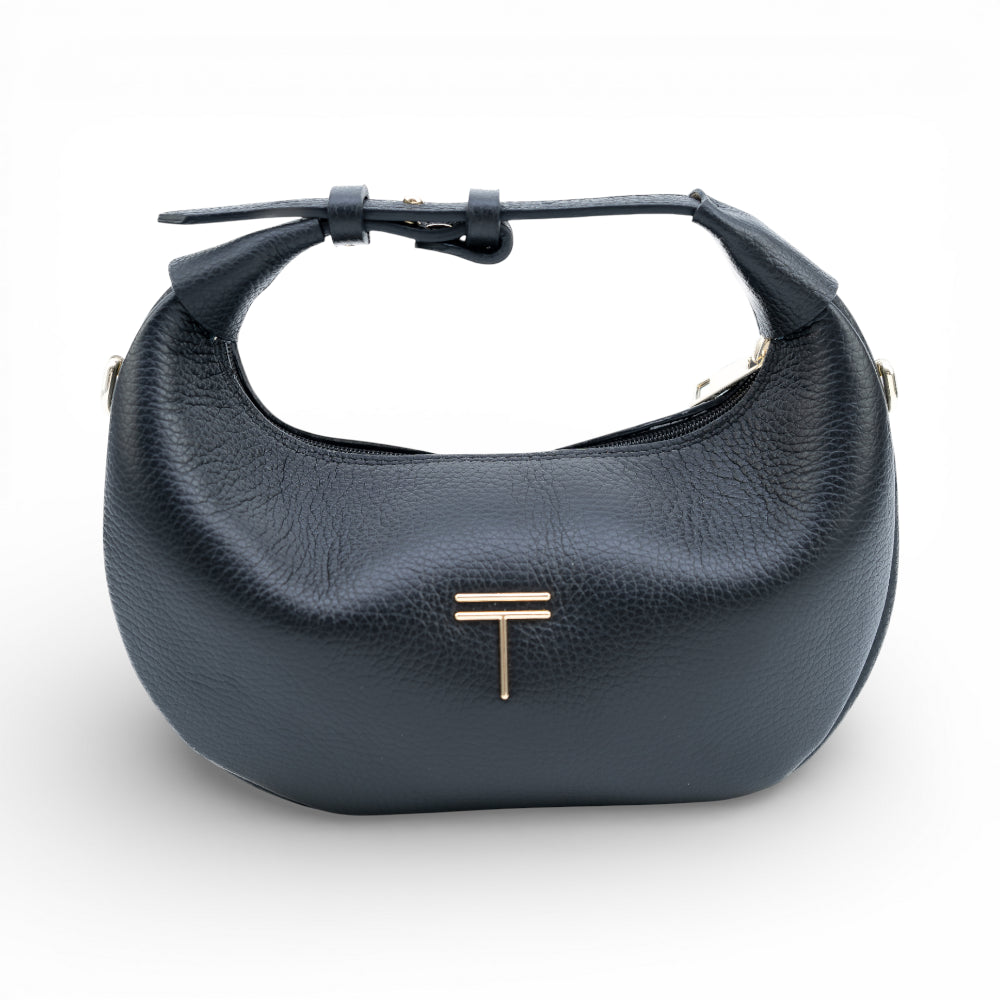 Geanta din piele naturala Negru Mini Moon Imagine principală a produsului