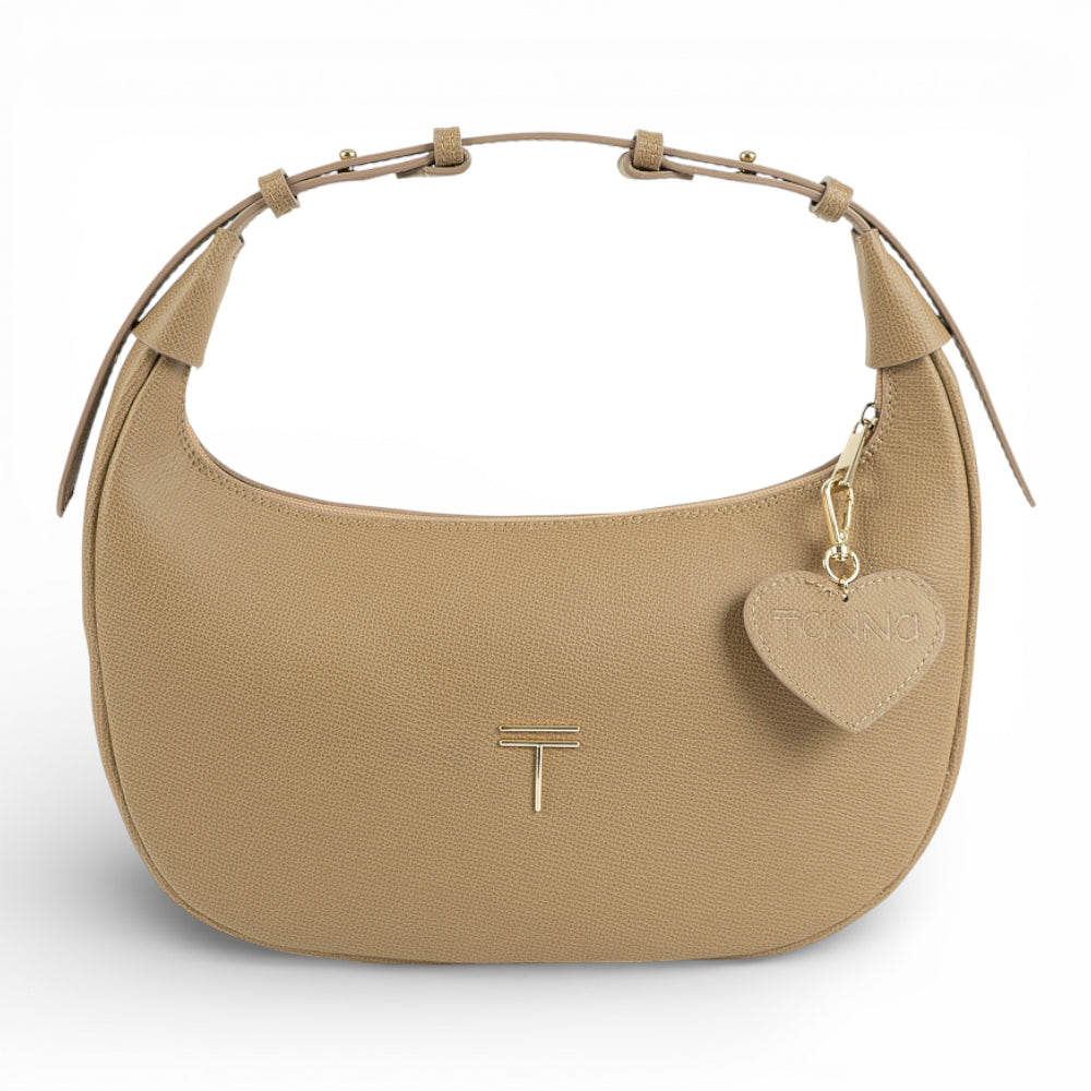 Geanta din piele naturala  Capuccino Moon Medium Imagine principală a produsului