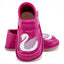Pantofi barefoot din piele naturala Fuxia Lebada
