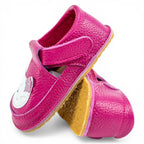 Pantofi barefoot din piele naturala Fuxia Pisicuta