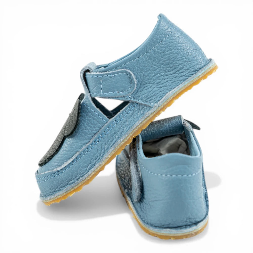 Pantofi barefoot din piele naturala bleo Mickey