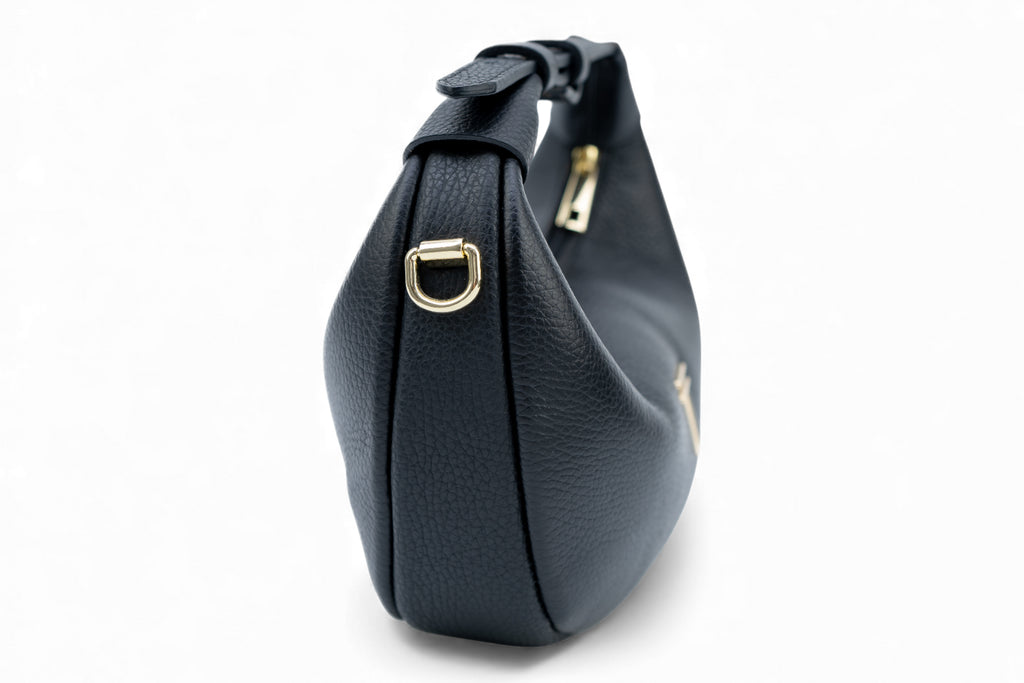 Geanta din piele naturala Negru Mini Moon