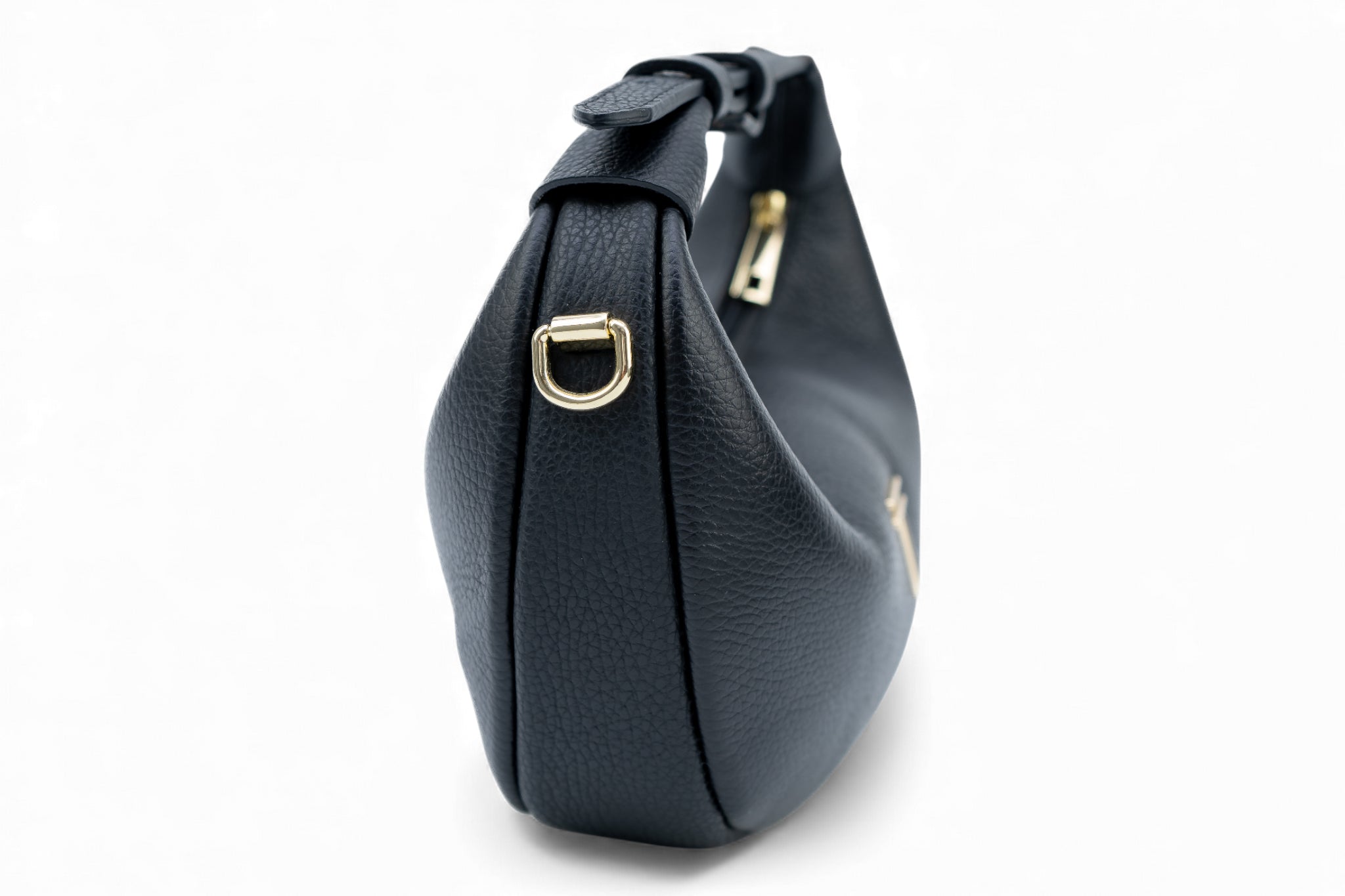 Geanta din piele naturala Negru Mini Moon