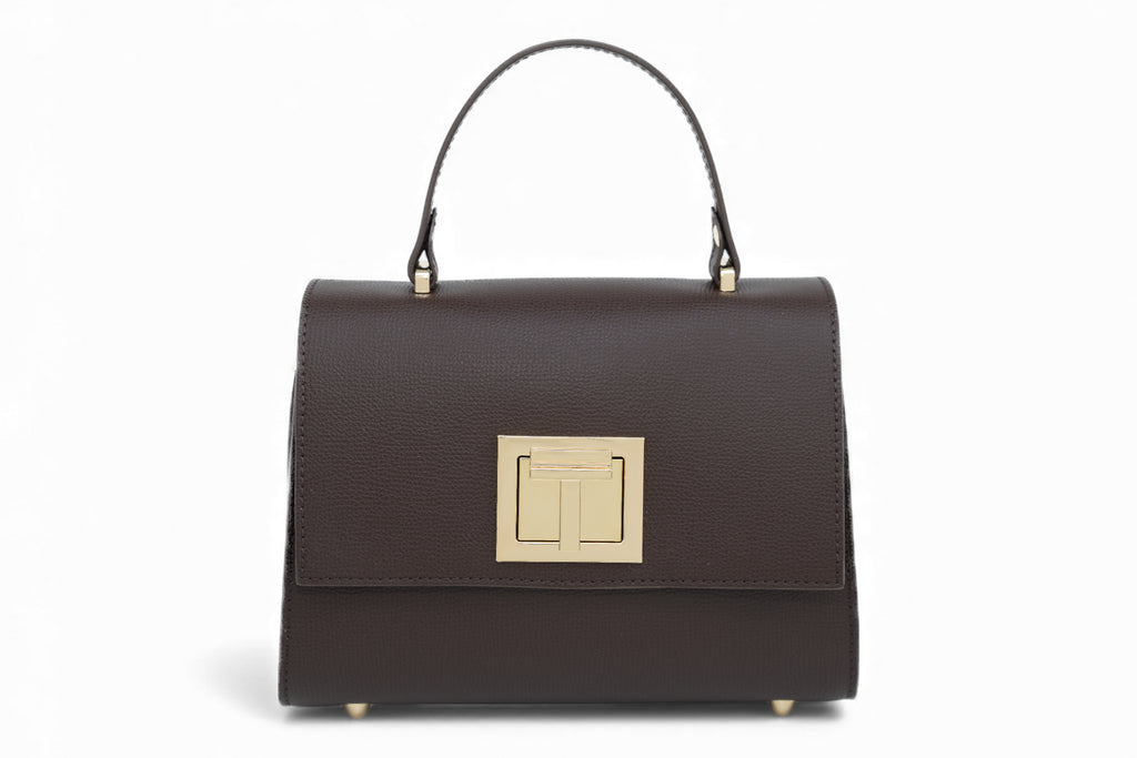 Geanta din piele naturala Ciocolata MINI POLINE