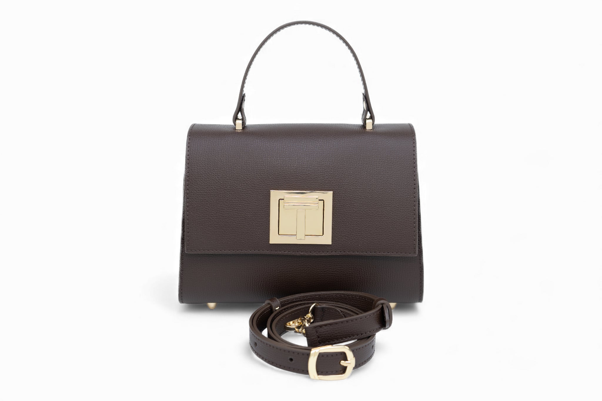 Geanta din piele naturala Ciocolata MINI POLINE