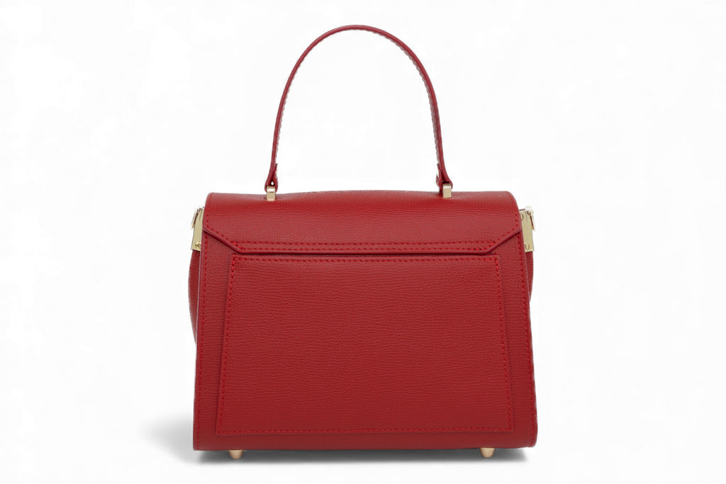 Geanta din piele naturala Rosu MINI POLINE