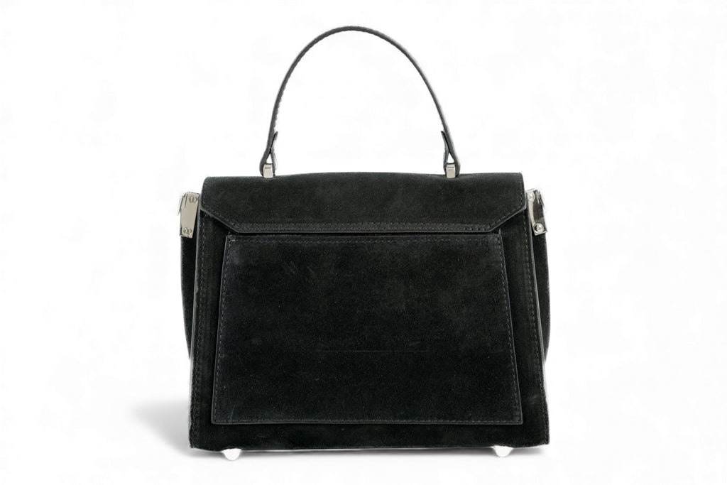 Geanta din piele naturala Negru Suede MINI POLINE