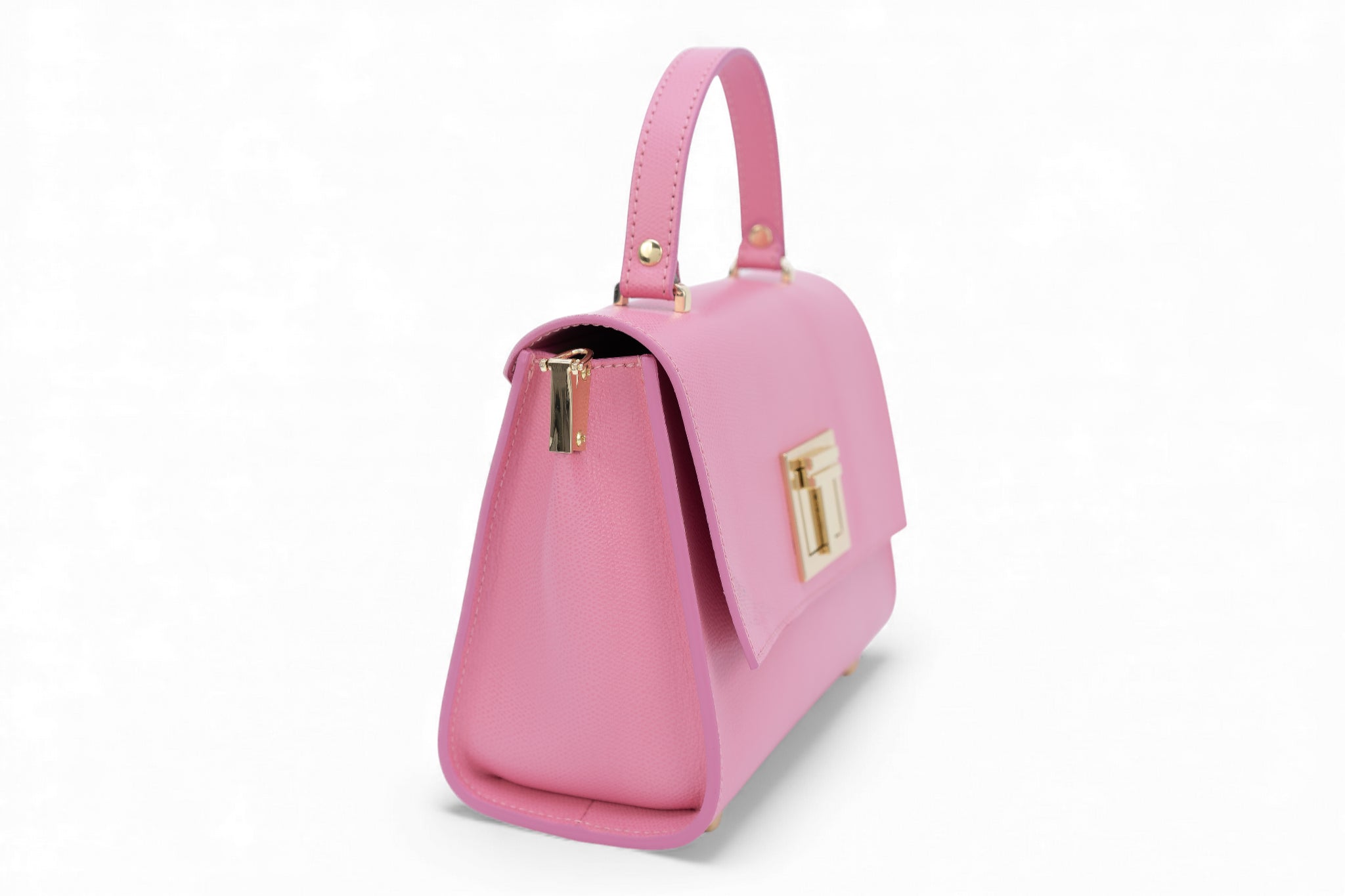 Geanta din piele naturala Candy Pink MINI POLINE