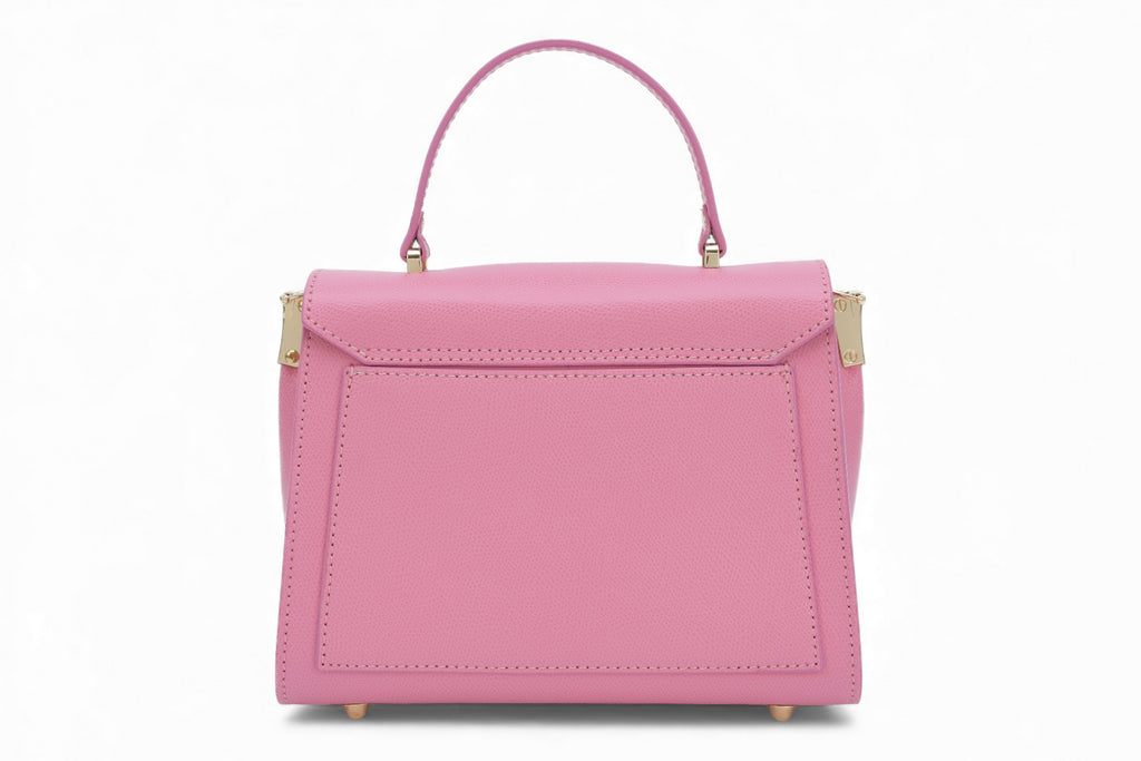 Geanta din piele naturala Candy Pink MINI POLINE