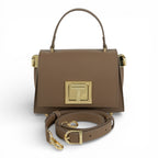 Geanta din piele naturala Latte MICRO POLINE