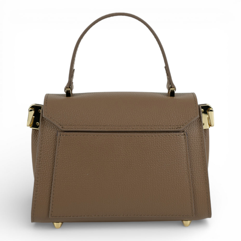 Geanta din piele naturala Latte MICRO POLINE