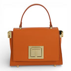 Geanta din piele naturala Orange MICRO POLINE