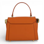 Geanta din piele naturala Orange MICRO POLINE