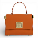 Geanta din piele naturala Orange MINI POLINE