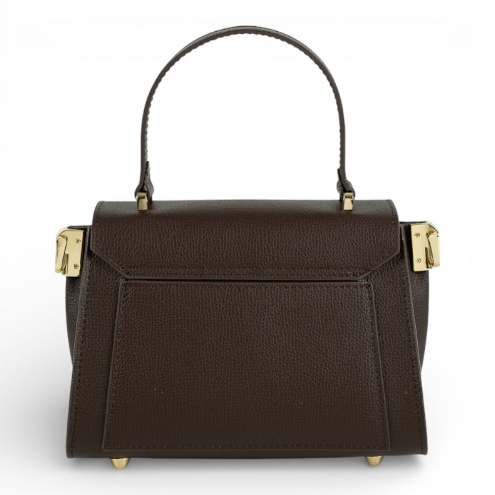 Geanta din piele naturala Chocolate Parmellato MICRO POLINE Imagine secundară a produsului