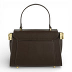 Geanta din piele naturala Chocolate Parmellato MICRO POLINE