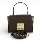 Geanta din piele naturala Chocolate Parmellato MICRO POLINE