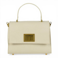 Geanta din piele naturala CREM MINI POLINE editie limitata