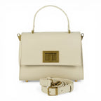 Geanta din piele naturala CREM MINI POLINE editie limitata