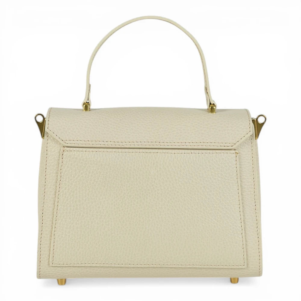 Geanta din piele naturala CREM MINI POLINE editie limitata Imagine secundară a produsului