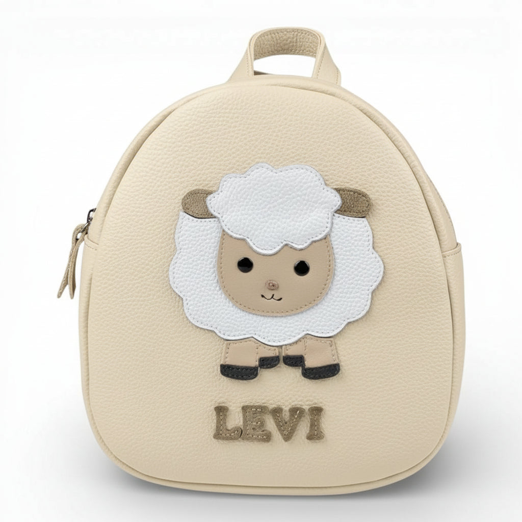 RINON グッズ Rucsac gradinita pentru copii din piele naturală – personalizabil