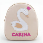 Rucsac gradinita pentru copii din piele naturală – personalizabil cu nume-Lebada