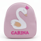 Rucsac gradinita pentru copii din piele naturală – personalizabil cu nume-Lebada