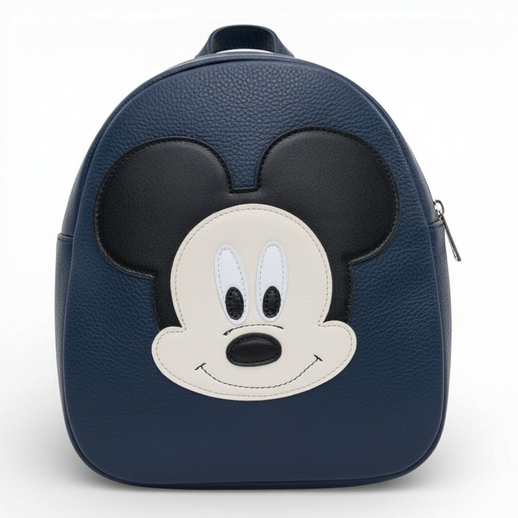 Rucsac gradinita pentru copii din piele naturală – personalizabil cu nume-Mickey