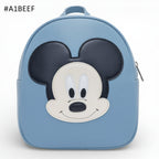 Rucsac gradinita pentru copii din piele naturală – personalizabil cu nume-Mickey
