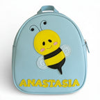 Rucsac gradinita pentru copii din piele naturală – personalizabil cu nume-Albinuta