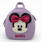 Rucsac gradinita pentru copii din piele naturală – personalizabil cu nume-Minnie