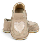 Pantofi barefoot din piele naturala Capuccino Love