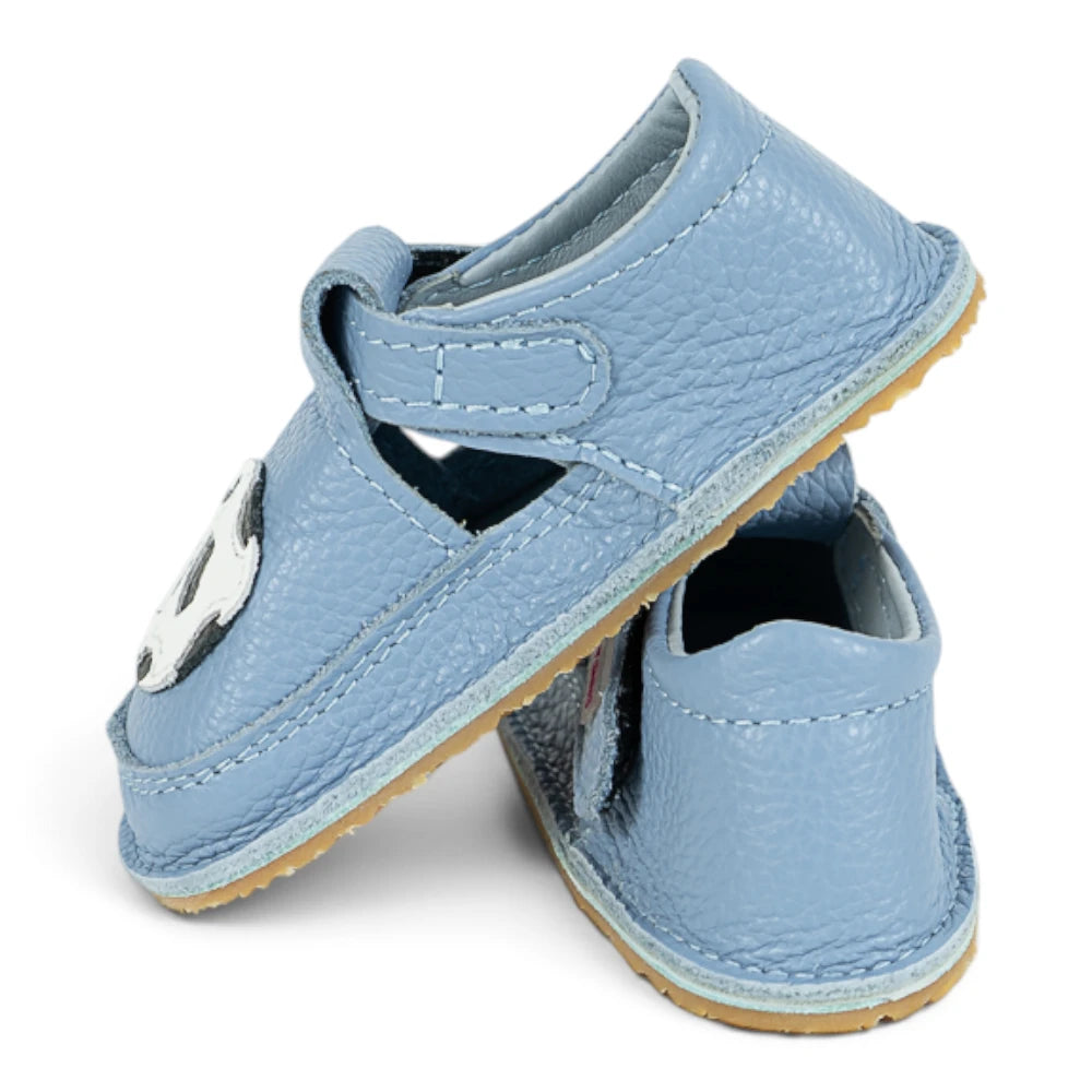 Pantofi barefoot din piele naturala bleo Minge