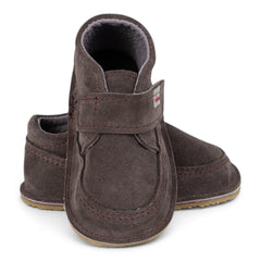 Ghete barefooot din piele naturala Plum Suede