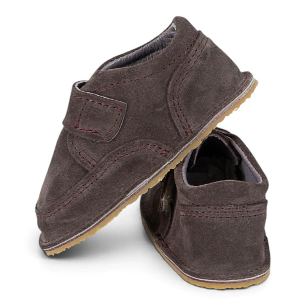 Ghete barefooot din piele naturala Plum Suede