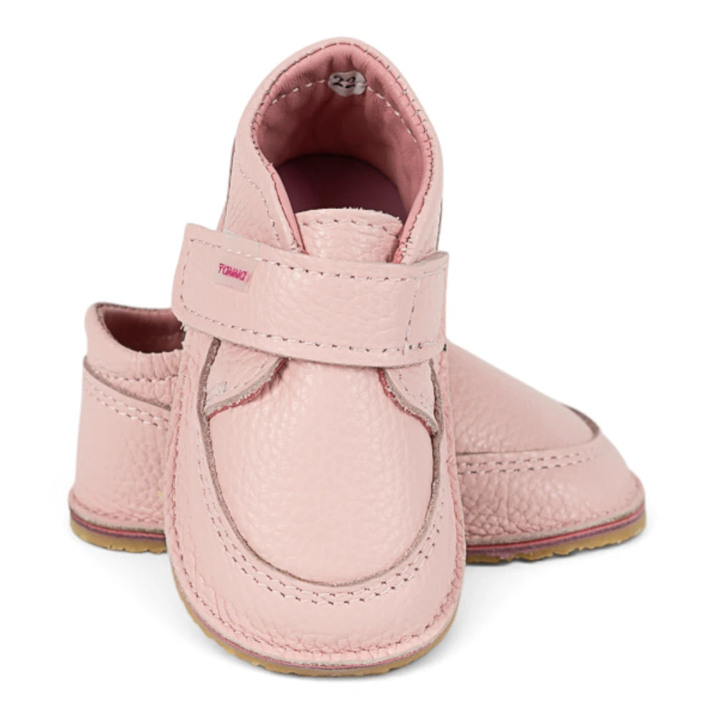 Ghete barefooot din piele naturala Strawberry Mousse