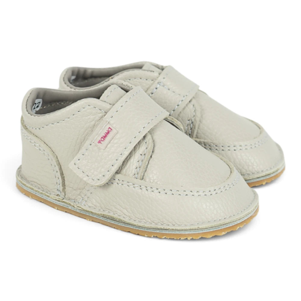 Ghete barefooot din piele naturala Light Grey