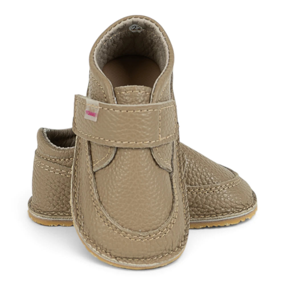 Ghete barefooot din piele naturala Beige Imagine principală a produsului