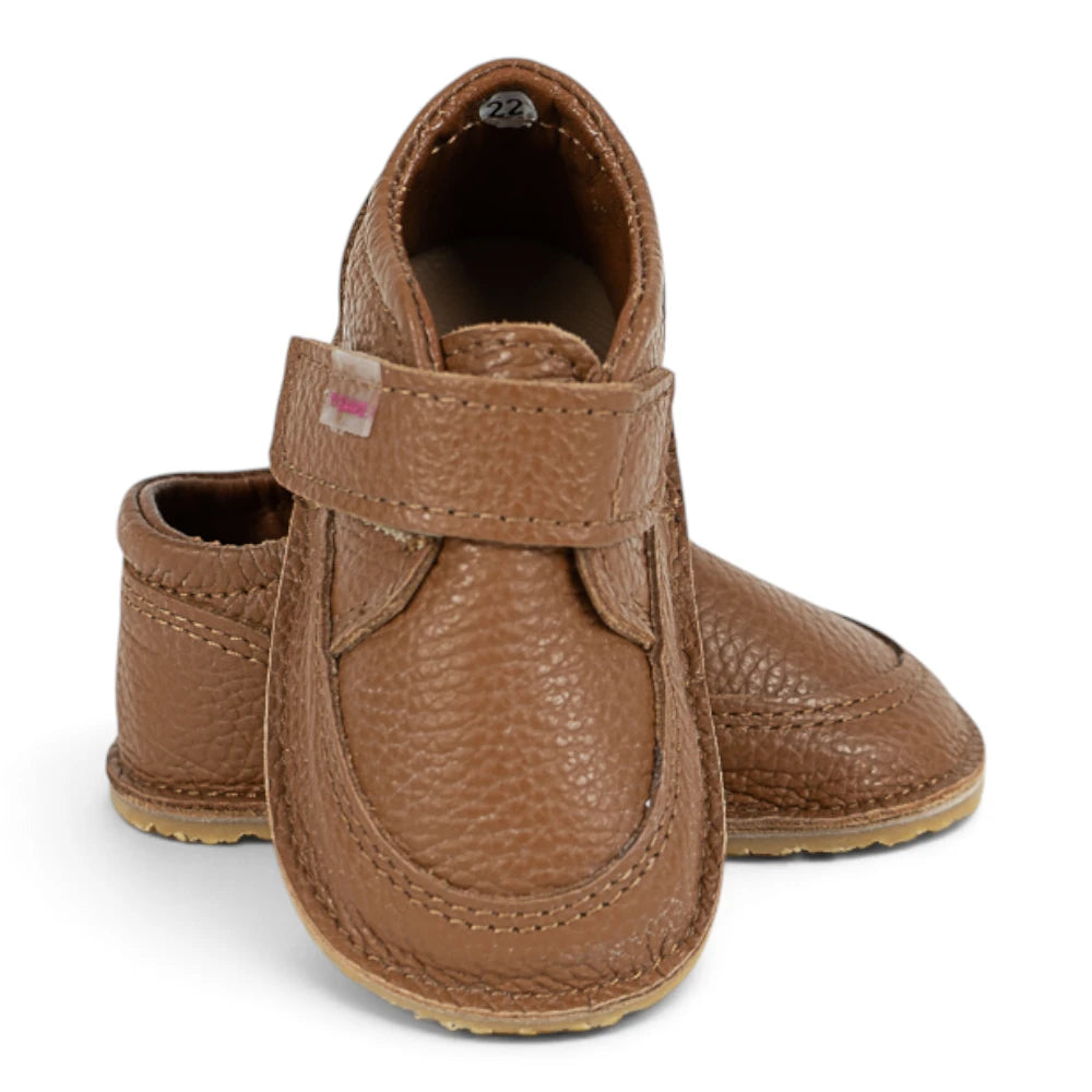 Ghete barefooot din piele naturala Caramel