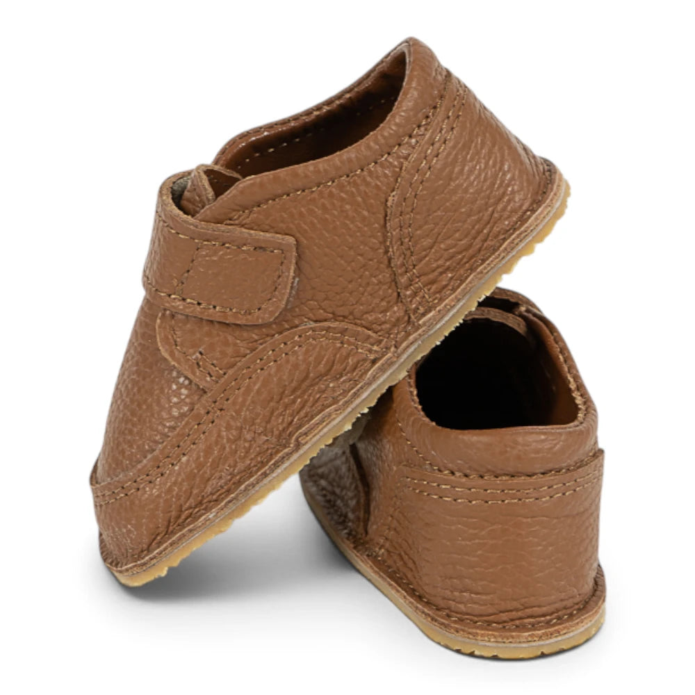 Ghete barefooot din piele naturala Caramel