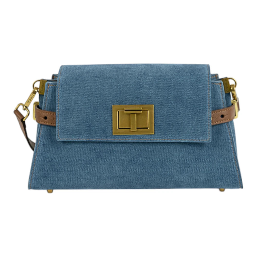 Geanta din piele naturala Suede Blug Santorini Bella