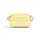 Geanta din piele naturala Saffiano Butter Yellow Mini BELLA