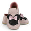 Sandale barefoot din piele naturala Lila Roz pudrat Minnie