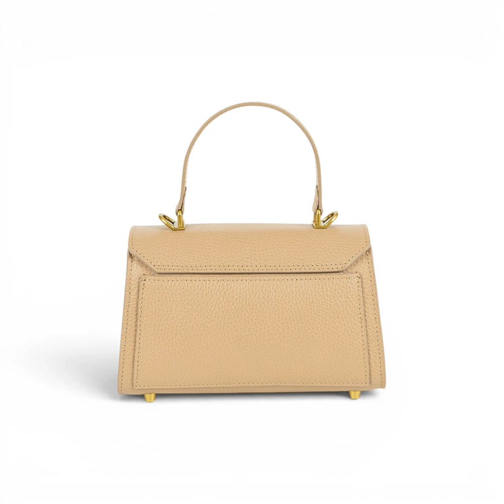 Geanta din piele naturala naturala Latte Mini Grace