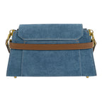 Geanta din piele naturala Suede Blug Santorini Bella