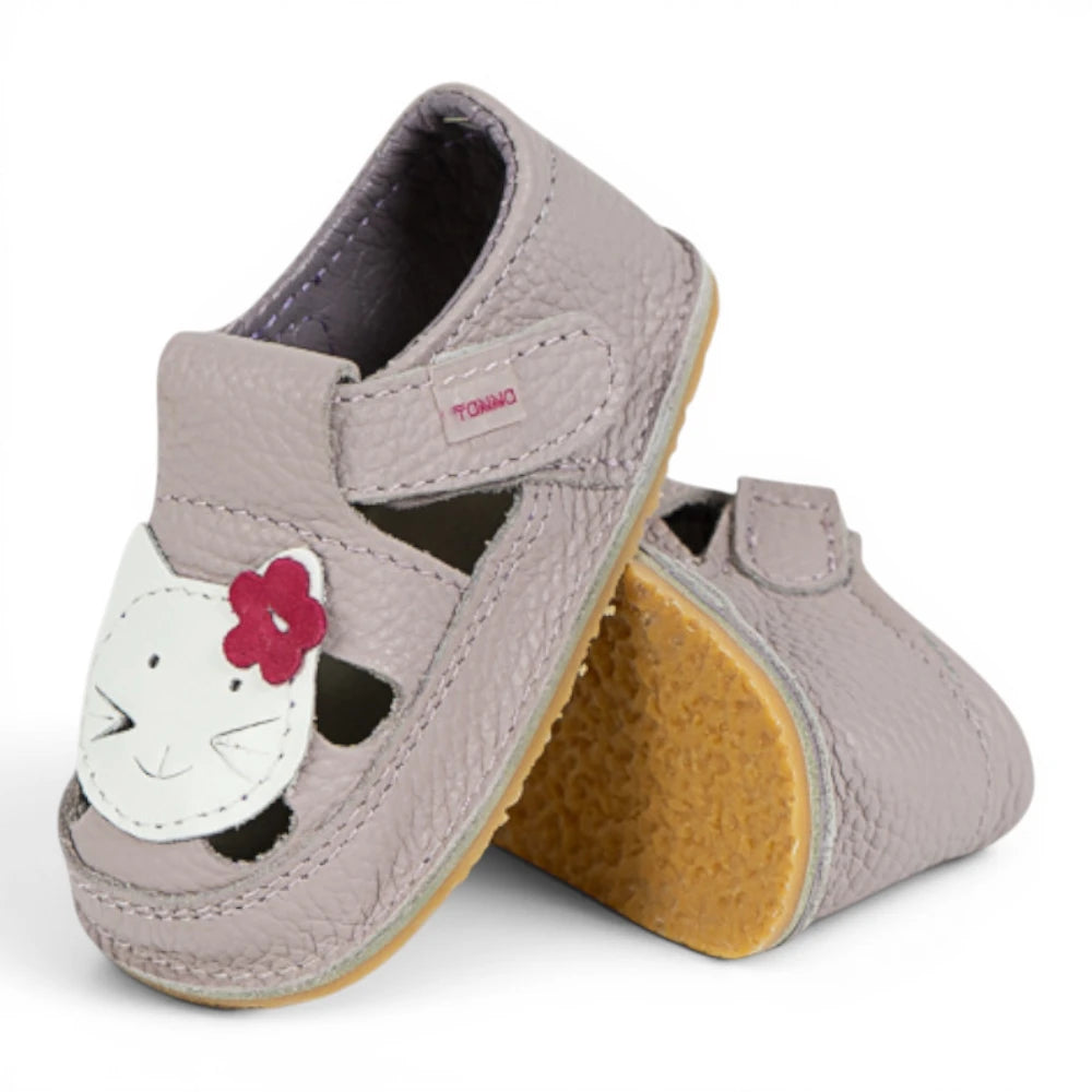 Sandale barefoot din piele naturala Lila Pisicuta